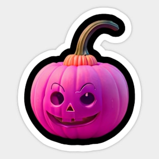 Halloween pink pumpkin Sticker